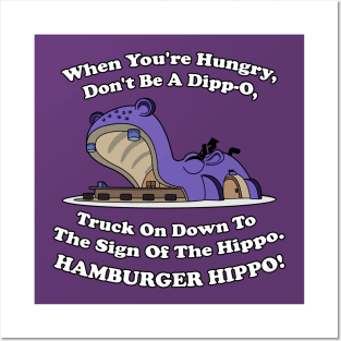 Hamburger Hippo Posters and Art